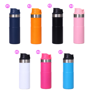 Bouteille isotherme industrielle de 510 ml (17 oz) avec couvercle à ressort à ouverture rapide, qualité médicale, construction en acier inoxydable 304 - Product Image 3