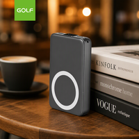 Chargeur mobile magnétique avec écran LCD numérique, logo personnalisé, charge rapide électronique PD 20, vente en gros de banques d'alimentation sans fil 10000mAh