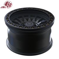 Jantes en alliage d'aluminium forgé tout-terrain 18"-26" 6x139.7 6x135 5x127 Simulé Beadlock Rivets Dorés Multi-Rayons 4x4
