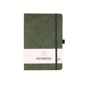 Custom Logo A7 Student Mini Pocket Notebook Strap A5 <b>A6</b> <b>Diary</b> Schedule Journal PU Leather Hardcover Notebooks A4/A3 Perfect Gift - Product Image 1
