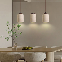 Wabi Sabi Droplight Jaune Pierre Suspension pour Restaurant Décor Long Chevet Salle À Manger Bureau Cuisine Îlot Éclairage Populaire