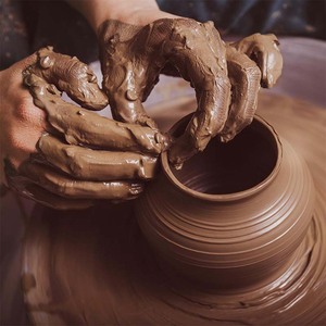 Chauve-souris à lancer en céramique Planche de calage portable en argile épaisse Chauve-souris à lancer ronde en poterie Tapis en bois Planche à boue - Product Image 5