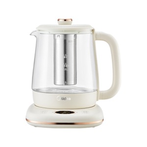 Hervidor de agua Midea Health de 1.5L, eléctrico, de vidrio, con control de temperatura y apagado automático para uso en oficina. - Product Image 4