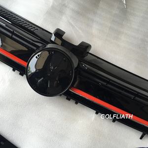 Nouveau Design Grille Centrale Avant ABS Radiateur Capot Grille Supérieure avec Lumière LED pour VW <span class=keywords><strong>GOLF</strong></span> <span class=keywords><strong>7</strong></span> VII 2013-2016 - Product Image 3