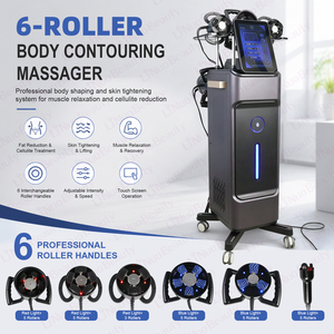 Máquina de Masaje Corporal con 6 Cabezales de Rodillos, para Contorno Corporal, Adelgazamiento, Reducción de Grasa por Vibración, Equipo de Belleza, Liposucción al Vacío - Product Image 6