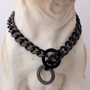 Kerah anjing baja tahan karat mode kalung hewan peliharaan latihan logam Multi ukuran kustom untuk anjing Bully Doberman <span class=keywords><strong>Pitbull</strong></span> - Product Image 2