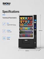 Máquina Expendedora Comercial de Bebidas y Snacks con Botones, Compatible con Múltiples Métodos de Pago (Monedas, Código QR), Personalización OEM ODM