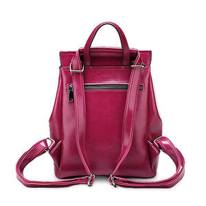 Top Grain Cowhide Gender Neutral Genuine Leather Bags Retro Women'S Bags Computer Bags <b>Backpacks</b> - Product Image 6