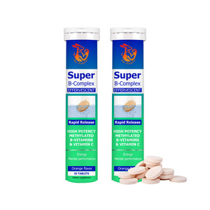 Suplementos Herbales de Marca Privada, Tabletas de Super Complejo B, 20 Tabletas con Tiamina y Riboflavina, Convertidor de Alimentos en Tabletas Fáciles de Absorber - Product Image 1