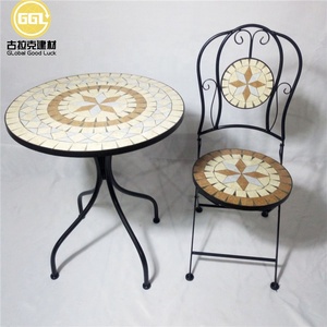 Tavolo da Giardino con Motivo a <span class=keywords><strong>Mosaico</strong></span>, <span class=keywords><strong>Tavoli</strong></span> e Sedie <span class=keywords><strong>in</strong></span> Cemento per Esterni, Arredamento da Giardino <span class=keywords><strong>in</strong></span> <span class=keywords><strong>Mosaico</strong></span> - Product Image 4