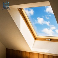 Ventana de Techo Motorizada Minimalista y Elegante LANGE, Ventana de Ático con Aislamiento Acústico y Vidrio de Triple Panel para Habitaciones de Hotel