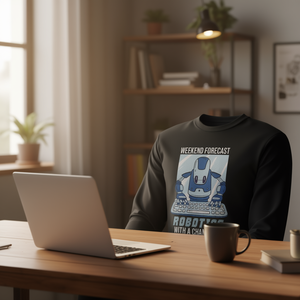 Robotics Weekend Sleeping AI Robot Engineering Engineer T-shirt à manches longues - Product Image 3