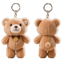 Fabrik-Großhandel Roboter-KI-Plüschtiere Niedlicher Teddybär-Schlüsselanhänger PP-Baumwolle Bestickt Superweicher Plüsch Personalisiertes Geschenk