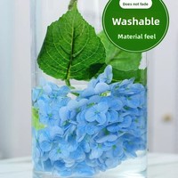 Bunga Hydrangea PU Besar 176 Kelopak, Tekstur Lembut, Cetak 3D, Bunga Artifisial, Dekorasi Hotel, Pernikahan, Hari Valentine