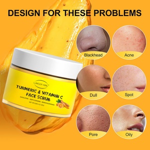 Exfoliante Facial de Cúrcuma y Vitamina C para el Cuidado de la Piel, 120g, Marca Privada, Limpieza Profunda, Elimina Imperfecciones, Venta al Por Mayor - Product Image 3