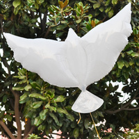 Blanc Colombe Hélium Feuille Ballon Paix Pigeon Feuille Ballon Décoration De Fête De Mariage