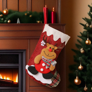 Calcetín <span class=keywords><strong>de</strong></span> Navidad Tela <span class=keywords><strong>de</strong></span> poliéster Vajilla Bolsa Decoración <span class=keywords><strong>de</strong></span> mesa <span class=keywords><strong>de</strong></span> Navidad <span class=keywords><strong>Papá</strong></span> <span class=keywords><strong>Noel</strong></span> Muñeco <span class=keywords><strong>de</strong></span> nieve Reno Calcetín <span class=keywords><strong>de</strong></span> Navidad - Product Image 5