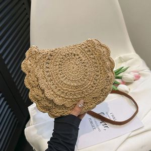 Bolso de Hombro Tejido para Mujer, Diseño Versátil y Casual, Tendencia de Verano 2025, Estilo Simple - Product Image 1