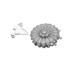 Fermoirs de bijoux en argent 925 plaqué or 18 carats avec zircon, grande mousquetelle à ressort, personnalisables, pour sacs, breloques DIY, colliers et bracelets - Product Image 1