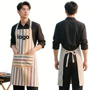 Reusable 100% Polyester Custom Printed Kitchen <b>Apron</b> Custom Unisex <b>Apron</b> 2 <b>Pockets</b> Adjustable Custom Label Logo Custom Colors - Product Image 5
