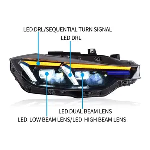 ชุดไฟหน้ารถยนต์แบบ LED สำหรับ BMW ซีรีส์ 3 F30 F35 ปี 2013-2019 อั<span class=keywords><strong>พ</strong></span>เกรดดีไซน์ล่าสุดปี 2022 สำหรับรถ<span class=keywords><strong>พ</strong></span>วงมาลัยซ้าย - Product Image 5