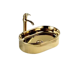 Khách Sạn Bộ Sưu Tập Sang Trọng Duy Nhất Lưu Vực Ban Công Chậu Rửa Truy Cập Nghệ Thuật Hiện Đại Hình Bầu Dục Bồn Rửa Với Màu Men Cho Phòng Tắm Truy Cập - Product Image 5