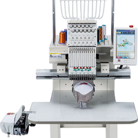FEIYA-1201N Sistema de Diseño de Patrones para Bordado Software de Creación de Diseños Máquina de Bordado Plano con 1 Cabezal y 12 Agujas