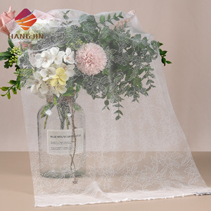 Elegante Tela <span class=keywords><strong>de</strong></span> <span class=keywords><strong>Encaje</strong></span> Chantilly Francés, Color Beige Blanco, Malla Suave para Vestidos <span class=keywords><strong>de</strong></span> Novia, <span class=keywords><strong>Encaje</strong></span> Fino con Pestañas para Velos <span class=keywords><strong>de</strong></span> Novia - Product Image 4