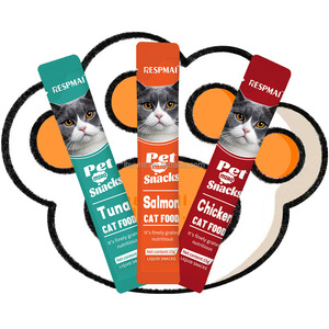 Muestras gratuitas, golosinas orgánicas naturales puras y saludables baratas para mascotas, delicioso pescado fresco, Palito para lamer, bocadillos para gatos, <span class=keywords><strong>gato</strong></span> para <span class=keywords><strong>gato</strong></span> - Product Image 3