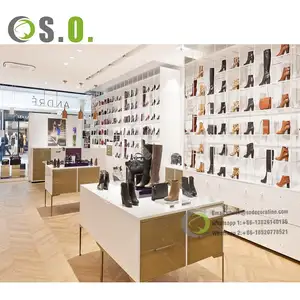 2022 Names Footwear Shops Decoration Ideas Display Stand Shoe Cabinet Furniture for Shoe Store