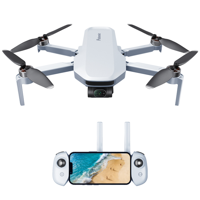 ATOM 3-Axis Gimbal GPS Drone with 4K/30 FPS 10km Remote Control Image Transmission Plastic Beginner-friendly Fly More Combo