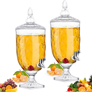 <span class=keywords><strong>Distributeur</strong></span> <span class=keywords><strong>de</strong></span> <span class=keywords><strong>boissons</strong></span> élégant en verre pour fête, 2L, <span class=keywords><strong>distributeur</strong></span> <span class=keywords><strong>de</strong></span> <span class=keywords><strong>boissons</strong></span> glacées en cristal avec robinet, distributeurs <span class=keywords><strong>de</strong></span> <span class=keywords><strong>boissons</strong></span> transparents vintage pour la maison - Product Image 6