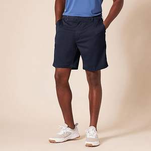 Pantalones Cortos de Golf para Hombre, Estilo Chino, Delanteros Planos, Híbridos, de 7 Pulgadas, Elásticos, Ligeros, de Secado Rápido, Tejidos, Sólidos, Casuales, con Bolsillos, Cierre de Cremallera - Product Image 1