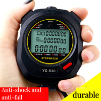Cronómetro de Bolsillo Portátil con Memoria y Recuperación de Datos, Cronómetro Digital Deportivo para Correr, Temporizador LCD, Cronómetros Profesionales