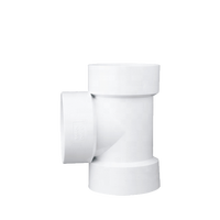 Raccord en T en PVC 20mm-110mm Blanc/Gris PN10 PN16 Basse Pression Surface Lisse Réducteur Égal pour Système de Plomberie d'Alimentation en Eau