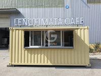 Café-restaurant modulaire personnalisé en conteneur pliable Etodevice 20 pieds 40 pieds