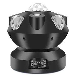 SHTX Flying saucer shape 360rotation disco light with beam scan effect for Hotel household villa LED RGBW dyeing Magic Ball Lamp