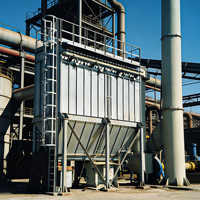 Système de dépoussiérage centralisé à jet pulsé pour usine industrielle de grande envergure, à haut volume d'air, en acier au carbone, 65 DBA
