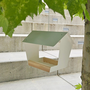 JH-Mech Hangable Bird House Jardín Decoración Abrasión Extraíble Fácil de llenar a prueba de herrumbre Moderno Heavy Duty Metal Bird Feeder - Product Image 4