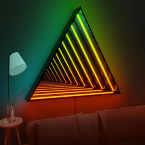 2024 New Colorful Acrylic <strong>Glass</strong> <strong>Neon</strong> 3D LED Infinity Mirror for Hotel Use Decorate Drop Shipping <strong>Neon</strong> <strong>Sign</strong> - Product Image 1