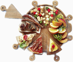 Planche à <span class=keywords><strong>pizza</strong></span> en bois de 14 pouces pour <span class=keywords><strong>pizza</strong></span>, fromage, fruits, viande, gâteau, en-cas et plaque à <span class=keywords><strong>pizza</strong></span> en bois. - Product Image 3