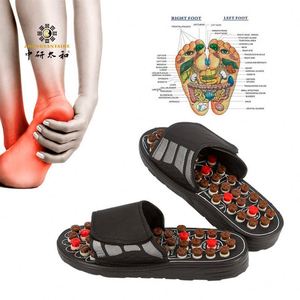 Fuß therapie Massage schuhe Akupunktur punkte Indoor Für Männer Frauen Rutsch feste Reflex zonen massage Sandalen Akupressur Hausschuhe - Product Image 6