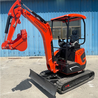 Mini Excavator Baru 2.5 Ton, Excavator Mini 2500kg, Excavator Crawler Hidrolik dengan Bucket dan Thumb