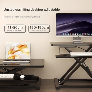 Đứng nâng bàn máy tính với máy tính xách tay nâng giá cho văn phòng bàn làm việc - Product Image 3