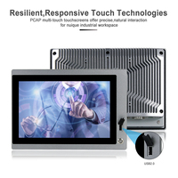 Pantalla táctil Usb frontal de montaje en pared integrada 2025, PC de Panel Industrial todo en uno para automatización CNC