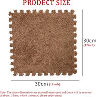 Tapis de jeu pour bébé lavable en mousse EVA moderne, antidérapant, rembourré, en peluche, avec revêtement PVC, à emboîtement personnalisé