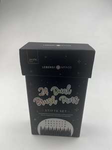 Stylo pinceau double pointe souple et coloré pour aquarelle, idéal pour le dessin, avec boîte personnalisée – Ensemble de stylos pinceaux - Product Image 2