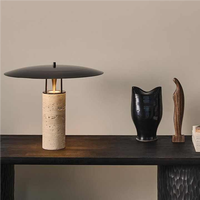 TOGETHER lampe de table LED moderne nordique Flexible pour salon chambre hôtel lecture éclairage marbre corps principal abat-jour en métal