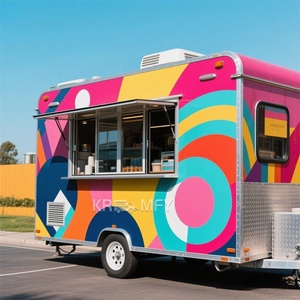 Oem Mobile Fast Winery <b>Bbq</b> Kitchen Pizza Trucks Street Hot Dog Simple <b>Design</b> Cart Snack Food Truck - Product Image 1