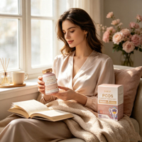 Gummies Équilibre Hormonal pour Femmes : Soutien PCOS, Myo-Inositol, Palmier Nain, Extrait de Baie de Gattilier pour le Cycle, le Métabolisme et le Soutien Immunitaire